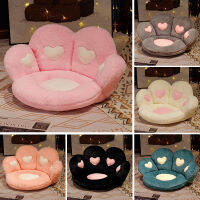 2 Sizes Hearts Paw Big Seat Cushion Fuzzy Plush Colorful Pillow White Green Pink Grey Black Small Sofa For Chair Bed Sitting