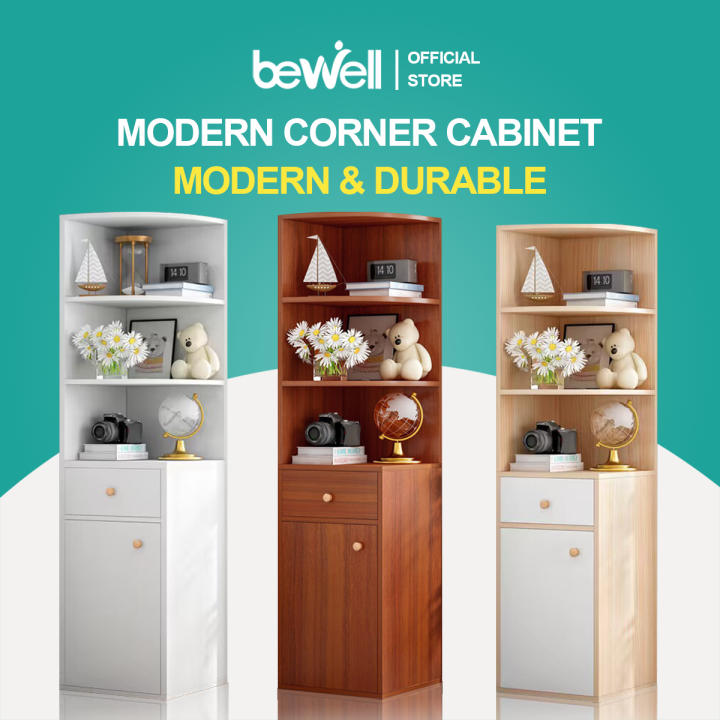 Bewell Simple Corner Corner Storage Display Rack for