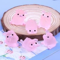 【CC】❈♞  6pcs Durable Pig Miniature Statue Decorate Aquarium Pot Decoration