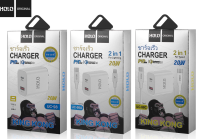 HOLO UC-98 King Kong ปลั๊กชาร์จพร้อมสายPD 20W Quick Charge 3.0 PD 3.0 Type-C to Lightning