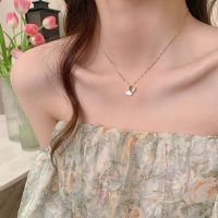 Vivienne Westwood NGBB Ginkgo leaf pendant necklace for women French high-end design niche clavicle chain temperament light luxury necklace neck accessories