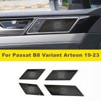 สำหรับ Passat B8ตัวแปร Arteon 2019-2023 4ชิ้น/ล็อตแต่งรถปลอกคอกันสุนัขเลียลำโพงเสียงที่จับประตู