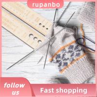 RUPANBO039392692 ของใช้ในครัวเรือน ไม้บรรทัดถักถุงเท้าไม้ สีล็อก ทำจากไม้ ตัวบล็อกถุงเท้า เครื่องมือทอผ้าทอ ไม้บรรทัดวัดขนาดโครเชต์ สำหรับผู้หญิง