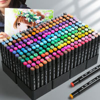 Double Headed Marker Set Best Colouring Markers Drawing Alcohol Marker Oily Sketching Draw Aesthetic School Supplies Stationery Highlighters Markers
