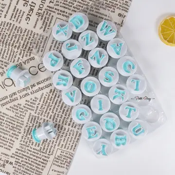 40 Pcs Alphabet Letter Number Fondant Cake Biscuit