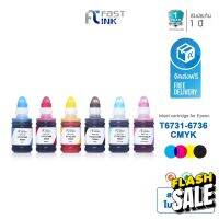 จัดส่งฟรี!! Fast Ink หมึกเติมเทียบเท่า Epson T6731-T6736 BKCMY/LC/ LM ชุด 6 สี For Epson L800/ 805/ 850/ 1800 (Tank) #หมึกปริ้นเตอร์  #หมึกเครื่องปริ้น hp #หมึกปริ้น   #หมึกสี #ตลับหมึก