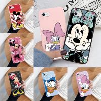 Untuk Iphone SE 2020 7 8 Plus Casing Ponsel Pink Mickey Mouse Minnie Penutup Lembut TPU Fundas untuk Iphone 7 7 SE2020 Tas Donald Bebek