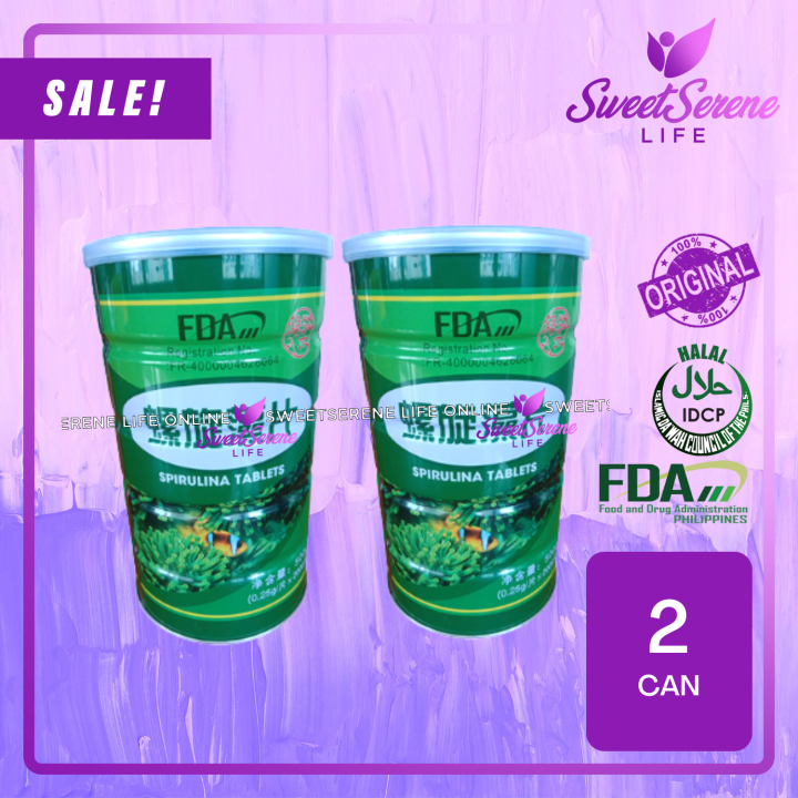 Spirulina Tablets (Buy 1 Take 1)(4000 Tablets) (2 Cans) FDA Approved