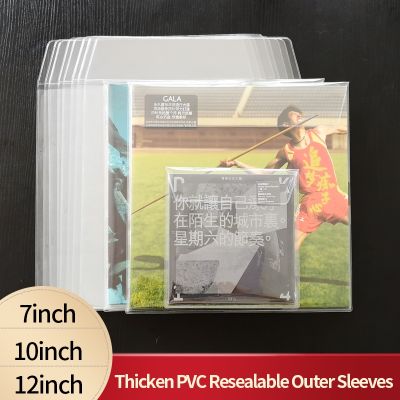 10PCS Thicken PVC Resealable Outer Sleeves for 12 Single LP Gatefold 2LP 10 Vinyl 7  Record Envelope