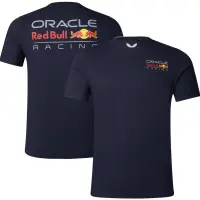 (in stock) 2023 New Red Bull Oracle Red Bull Racing Logo T-shirt Summer Short Sleeve Fashion F1 Team Boys and Girls T-shirt (free nick name and logo)