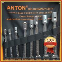 Anton ชุดประแจปากตายบล็อกข้างพับได้เหล็กCR-V (เยอรมัน) 8ชิ้น/ชุด