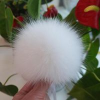 【YD】 Big 14-15cm Colorful Pompoms Luxury Fur Balls for Knitted Hat Cap Real Poms