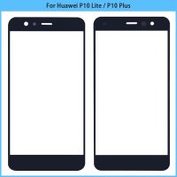 ใหม่สำหรับ Huawei P10 Lite / P10 Plus หน้าจอสัมผัสแอลซีดีด้านหน้าแผงกระจกด้านนอกเลนส์ P10lite กระจกสัมผัสเปลี่ยน