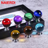 NAIERDI 30mm Crystal Ball Furniture Knob Kitchen Cupboard Door Pulls Drawer Knobs Cabinet Handles Wardrobe Door Handles Hardware Door Hardware Locks