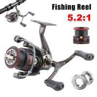 ZZOOI 5.2:1Spinning Reel 2000-3500 Size Fishing Reel Double Grip Shallow Medium Spool Freshwater Saltwater Fishing Tackle Accessories