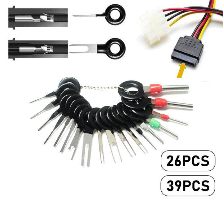 26/39 PCS Car Terminal Connector Extractor Puller Needle Ejector