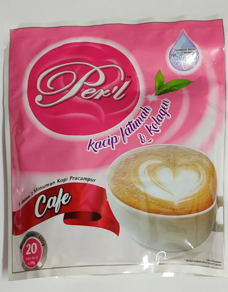 Per'l Cafe 5 in 1 Premix Coffee Drink with Kacip Fatimah 