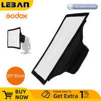 Godox SB20 * 30ตัวกระจายแสงแฟลชแบบสากล20X30ซม. ซอฟต์บ็อกซ์แบบพับได้สำหรับแฟลชกล้อง