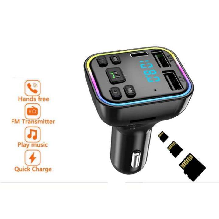 car-mp3-player-car-charger-fm-transmitter-wireless-multiport-car-stereo-adapter-hands-free-call-radio-transmitter-audio-receiver-support-tf-card-amp-usb-disk-unusual