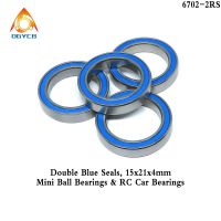 1pcs 6702 2RS 15x21x4 ABEC3 Thin Wall Bearing 15 21 4 6702RS 15x21x4 Power Tool Bearings 6700 6701 61702 2RS Blue Seal Bearing