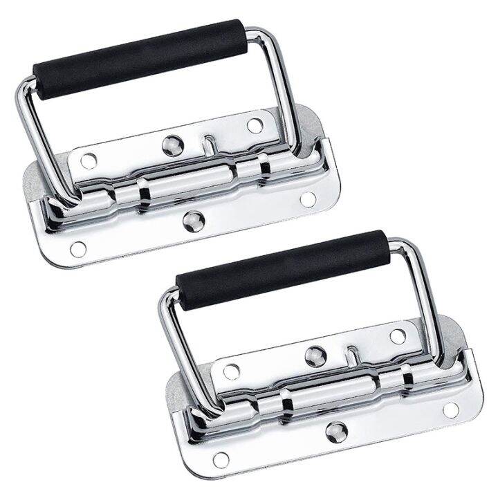 2Pcs 304 Stainless Steel Spring Handle Prop Box Tool Aluminum Box