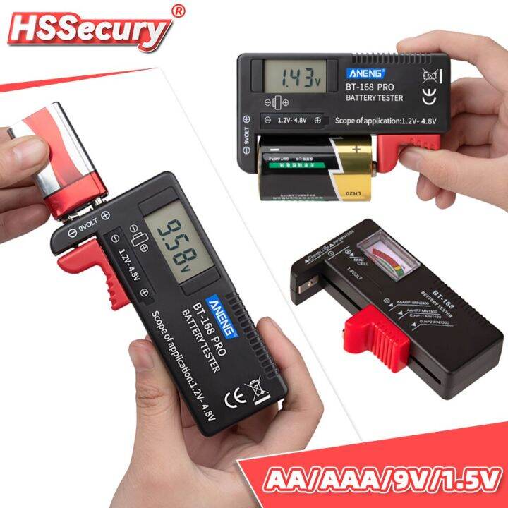 BT168D Digital Battery Tester Universal Capacity Tester AA/AAA/9V/1.5V