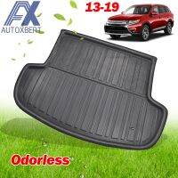 รถด้านหลัง Trunk Liner Boot Cargo Mat Fit สำหรับ Mitsubishi Outlander 2013-2020ถาดพรมโคลน Kick Protector 2014 2015 2016