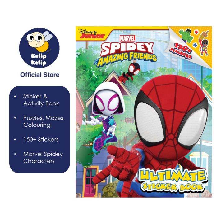 Marvel Spiderman Ultimate Sticker Book For Kids With Puzzles Mazes ...