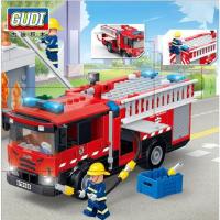 HOT!!!♝☃✘ cri237 GUDI 9222 Emergency fire truck blocks Building Block Set Compatible with Lego