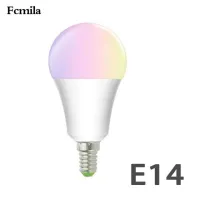 【♘COD Free Cas♘】 gaqiugua6 ไฟหรี่ Led อัจฉริยะ Wi-Fi ไฟหลอดโคมไฟ Rgb 10W บลูทูธเสียงระยะไกลควบคุมผ่านแอป Lampu Penerangan Rumah E27 B22 E14 E26