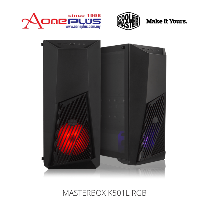 (AONE PLUS SS2) COOLER MASTER MASTERBOX K501L RGB MID TOWER PC DESKTOP ...