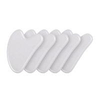 510pcs Rose Quartz Jade Stone Heart-shaped Gua Sha Scraper Massage Handmade Guasha Board Anti Wrinkle Skin Care Gouache Scraper