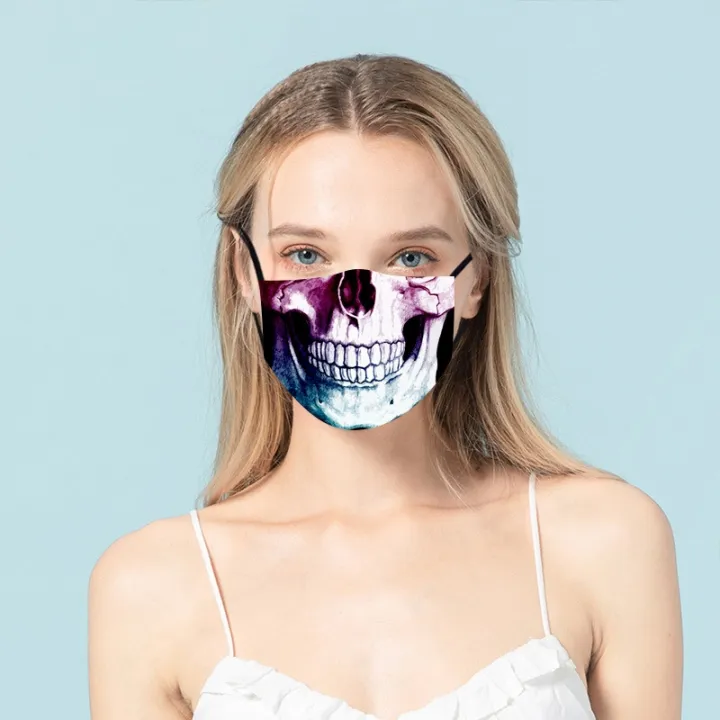 cod-skeleton-spot-wholesale-digital-printing-adjustable-ear-hook-dustproof-pm2-5-mask-for-adults