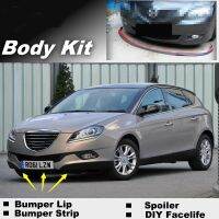 ஐ Bumper Lip Deflector Lips For Chrysler Delta Lancia Front Spoiler Skirt TopGear Fans Car Tuning / Body Kit Strip