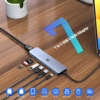 7 In 1 USB C Hub พร้อม4K HDMI, 100W Type C PD, 3 USB 3.0 5 Gbps พอร์ต,Sdtf Card Reader สำหรับ HP XPS Surface