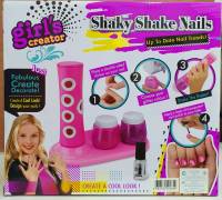 ของเล่น SHAKY SHAKE NAILS ชุดทำเล็บสำหรับเด็ก เป็นสติ๊กเกอร์ พร้อมกากเพชรเคลือบเล็บและน้ำยาเคลือบเล็บ ไร้สารพิษลอกออกได้ พร้อมที่เขย่าเคลือบเล็บ เหมาะสำหรับเด็ก 5 ขวบขึ้นไป