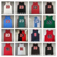 ✠❣▪ New Amazon jersey Bulls 23 Jordan 33 Pippen 91 Rodman retro embroidery basketball jersey