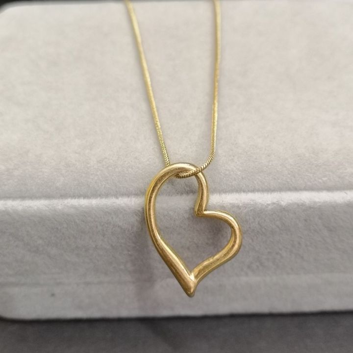 SGI fashion jewelry 24k stainless steel gold plated heart style ...