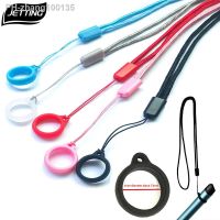 Universal Anti-Lost Necklace Lanyards Portable Anti-drop Cigarette Silicone Rubber Ring Rope Pen Lanyard Holder With Soft Hoop