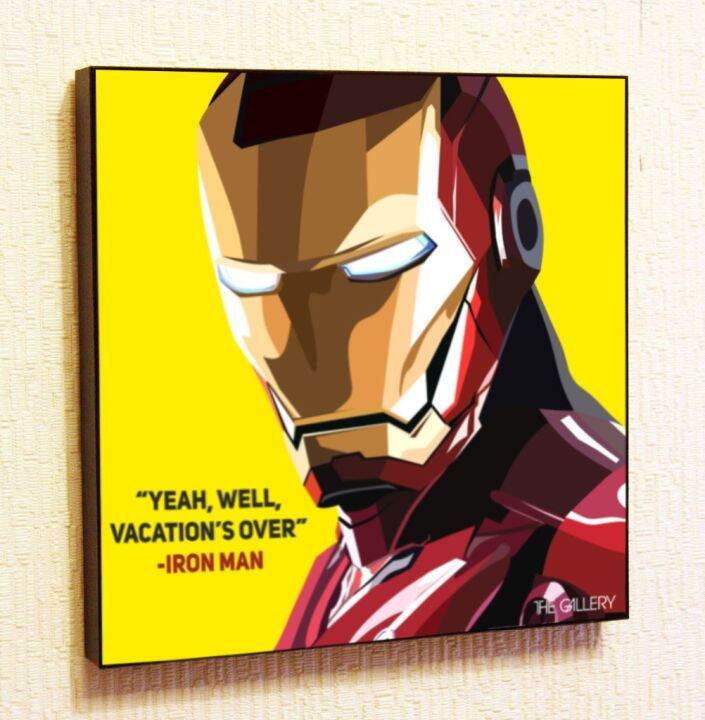 Super Hero Motivational Quotes Wall Decals Pop Art s Portrait Framed