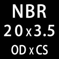 วงแหวนซีลยางชิ้น/ล็อต Nbr 50 Cs3.5Mm โอริงแหวนกันรั่ว Od12ซีลปะเก็นแหวนน้ำมัน/13/14/15/17/16/18/19/20มม. O(Od20Mm)