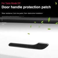 For Tesla Model Y 3 Door Handle Sticker Black Red Anti Scratch Door Cup Protector Unmarked Automatic Door Handle Protective Film