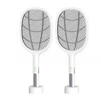 ไม้ตียุงแบบใช้มือถือ Electric Fly Swatter เครื่องฆ่าแมลงแบบชาร์จไฟได้ Pest Repeller ไม่มีแบตเตอรี่