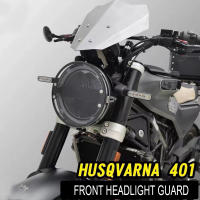 สำหรับ Husqvarna Svartpilen 401 250 2018-2022รถจักรยานยนต์ไฟหน้าป้องกันกระจังยามปกคุ้มครองย่างปก