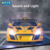 Nicce 1:24รถออดี้ GT2 R8 LMS โมเดลรถโลหะผสมรางโลหะหล่อขึ้นรูปรถแข่งของเล่นจำลองของสะสมของขวัญสำหรับเด็ก A432