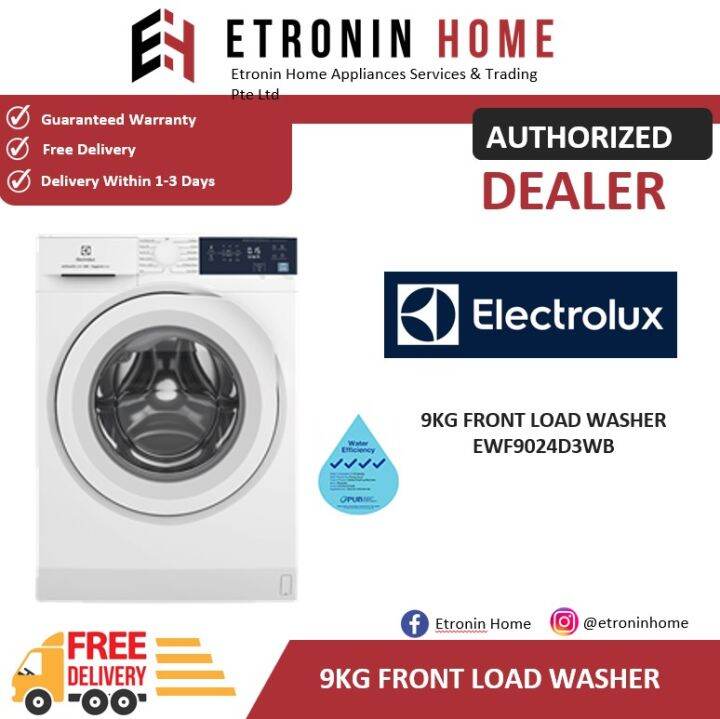 Electrolux 9kg Front Load Washer EWF9024D3WB Lazada Singapore
