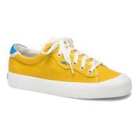 Keds รุ่น Crew Kick 75 Canvas รองเท้าผ้าใบ ผู้หญิง สี LEMON CURRY/FRENCH BLUE - WF63198