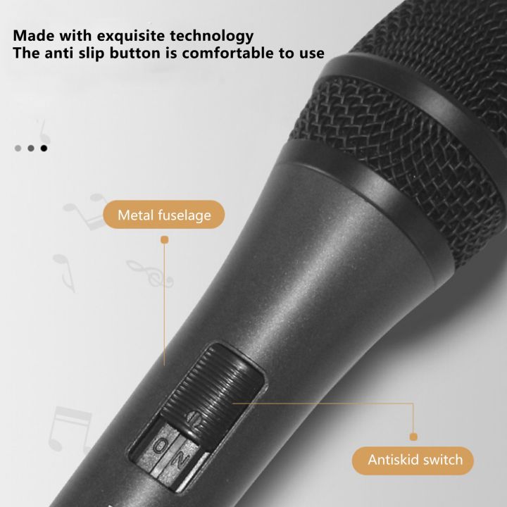 ไมค์ไมโครโฟนแบบใช้มือถือคาราโอเกะแบบไดนามิกแฟชั่นมีสายเคเบิล-xlr-สำหรับพูดสำหรับงานแต่งงานสำหรับคาราโอเกะที่บ้าน