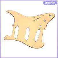 BNGUITAR Pickguard กีตาร์ไฟฟ้าสำหรับ Fd อะไหล่ SSS แผ่นกระจกอะคริลิกสีทอง