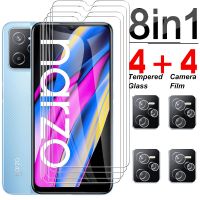 [CNIU digital accessories] 8 In 1กระจกนิรภัยสำหรับ Oppo Realme Narzo 50A นายกรัฐมนตรีป้องกันหน้าจอเต็มปกเลนส์ฟิล์ม50i 30A 30 50 Pro 5กรัม